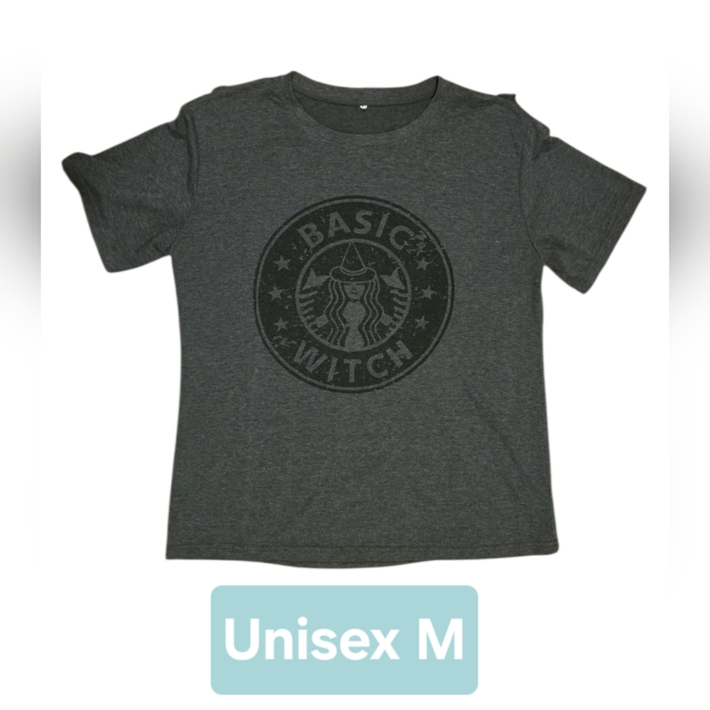 Amazon Charcoal Gray 'Basic Witch' Short Sleeve Tee